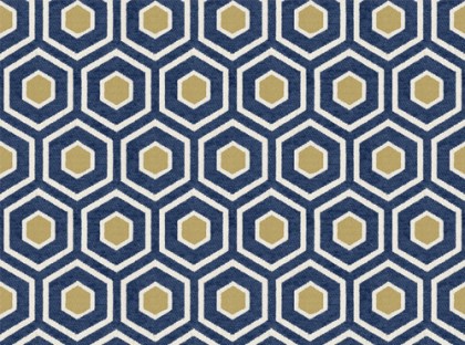 papier-peint-motif-art-deco-bleu-jaune-hexagonal